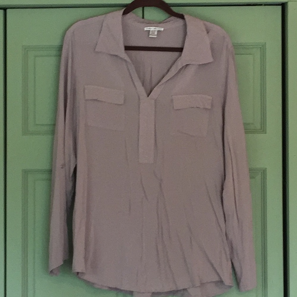 Dalia Collection pull-over v-neck, long sleeve, XL